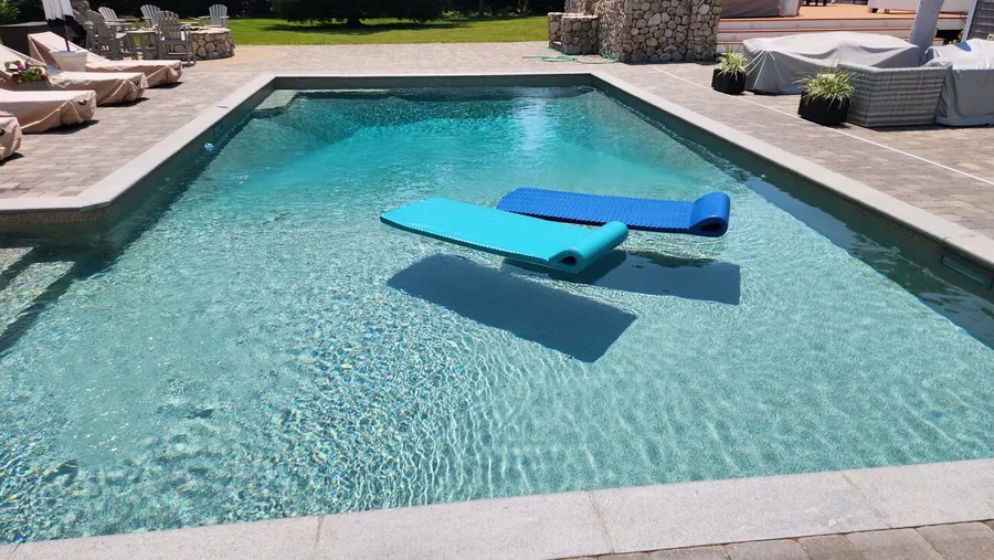 A pool built by Clearwater Custom Pools on Cape Cod