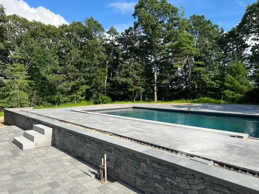 A pool built by Clearwater Custom Pools on Cape Cod